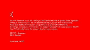 Windows 10 Kill Screen/Anti Piracy (FAKE)