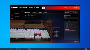 MSI Dragon Center - MSI Mystic Light with Corsair Keyboard