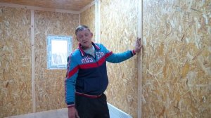 Каркасно-щитовой дом 6.2х4.8 м офисного назначения для работников вахтового поселка.