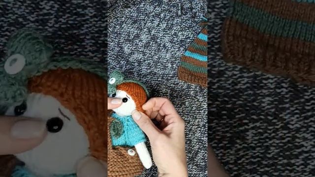 Мастер-класс на куклу спицами мк. Doll knitting pattern. Toy knitting pattern. How to knit a doll смотреть онлайн