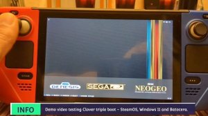 Demo - SteamOS 3.5.5 Windows11 Batocera | Clover Dual Boot / Triple Boot | Steam Deck Handheld PC