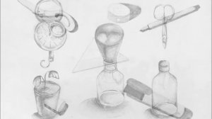 Рисунок. 1в класс. Зарисовки предметов быта