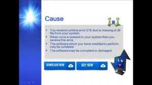 How to fix runtime error 216?