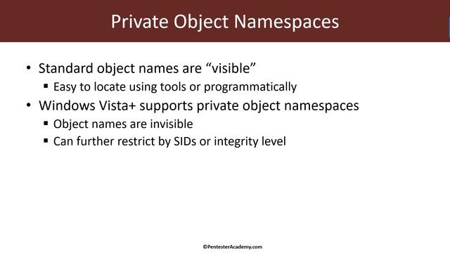 Windows System Programming Fundamentals: Private Namespaces