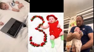 Такие разные и такие похожие сестры . Стеша и Милаша 4 месяца. Сравниваем