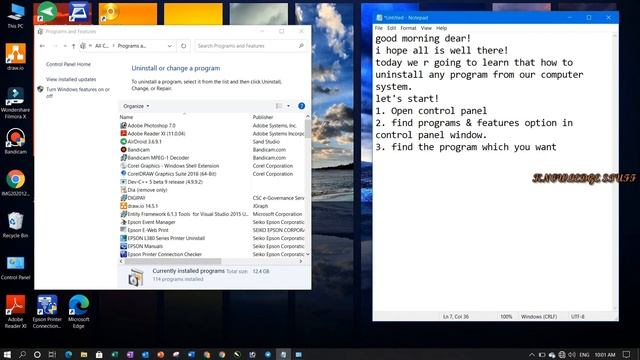 How To Uninstall Programs in Windows 10,7,8|| Uninstall Apps in windows 10