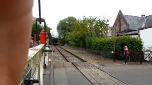 9466 takes its train into Wymondham Abbey station (Mid-Norfolk Railway)