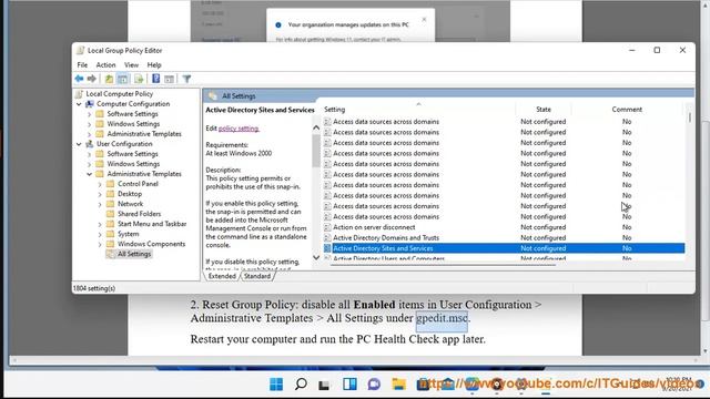 Fix Your organization manages updates on this PC when running PC Health Check app in Windows 10 смотреть онлайн