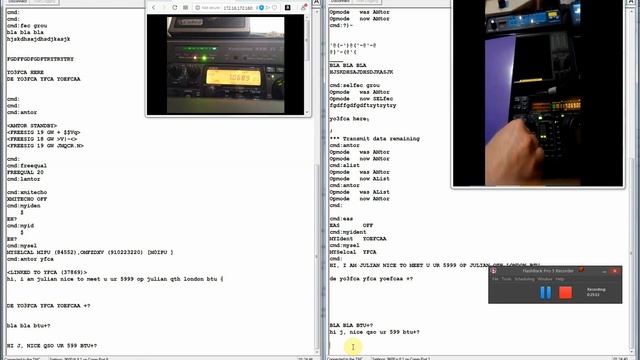 Amtor FEC SELFEC ARQ commands, settings and QSO using AEA Pakratt PK232 and Kantronics KAM-XL TNC