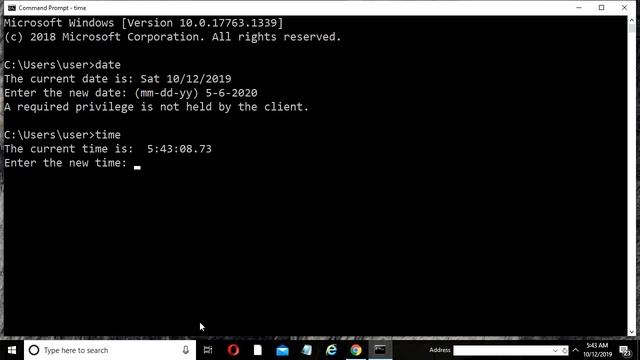 How To Set Date and Time In Your Computer System Using Command Prompt || Change Date and Time in CM
