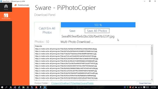 PiPhotoCopier - Pinterest Images Downloader