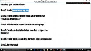How to install Winpcap for Cain.exe