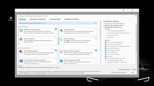 How To Install Visual Studio 2019 Community Edition | Visual Basic .net | VC ++ | Asp.net
