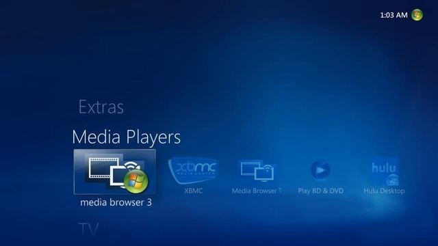 Windows Media Center Menu Demo 2011