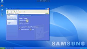 Samsung theme for Windows XP overview