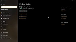 Your device is missing important security and quality fixes in windows 10
