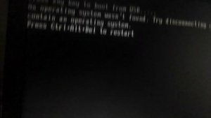 An operating system wasn't found.try disconnecting any drive that contain an operating system.Press