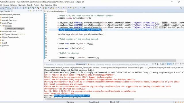 How to Handle multiple windows & tabs in Selenium WebDriver | Multiple windows in selenium WebDrive