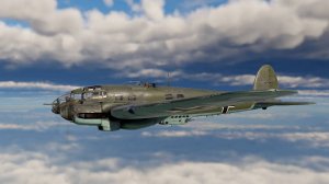 Играю на немецком бомбардировщике Хейнкель He 111 H-6 в War Thunder.