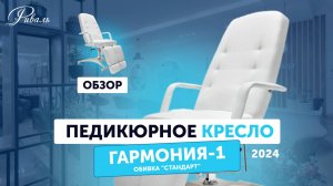 Педикюрное кресло "ГАРМОНИЯ 1" гидравлическое, обивка "СТАНДАРТ" РИВАЛЬ 2024