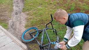 помыли мой ВМХ и