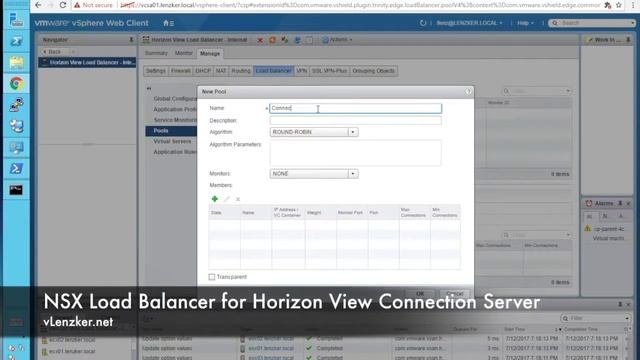 vLenzker.net - VMware Horizon 7 View Connection Server: Internal Load Balancer