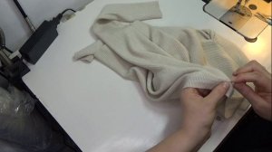 ремонт горловины трикотажной кофточки