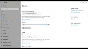 حل مشكلة الصوت في ويندوز 10