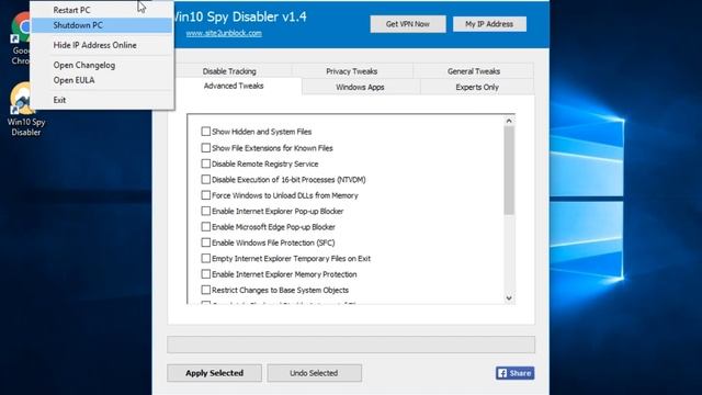 Win 10 Spy Disabler Tutorial смотреть онлайн
