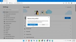 how to delete profile in microsoft edge
