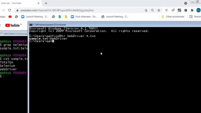 Pattern Matching in Windows vs Pattern Matching in Unix | grep | findStr