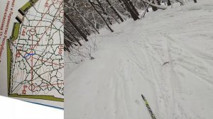 Ориентирование от первого лица (Headcam orienteering 14) на лыжах, п.Левченко, Казань. Классика