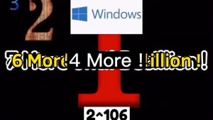 Windows background sounds continues to 1 DECILLION