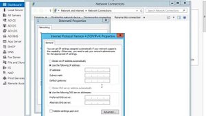 How to add static IP to windows server 2012 r2
