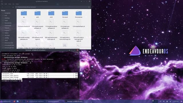 ArcoLinux : 2998 EndeavourOS - Artemis nova 22-9 - ArchLinux Tweak Tool - ricing - nemesis  2/3