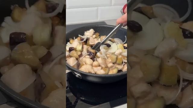 🥘 Курица с баклажанами и стручковой фасолью