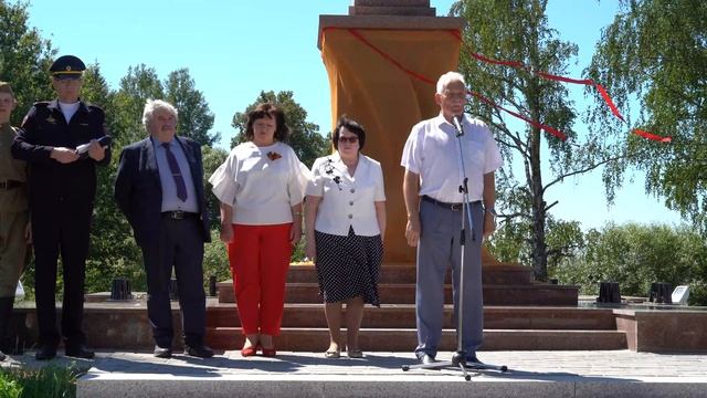 Открытие стелы «Рубеж воинской доблести»