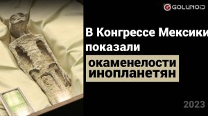 В Конгрессе Мексики показали окаменелости инопланетян