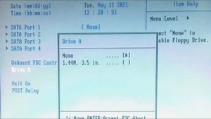 How to disable FLOPPY DISK in BIOS