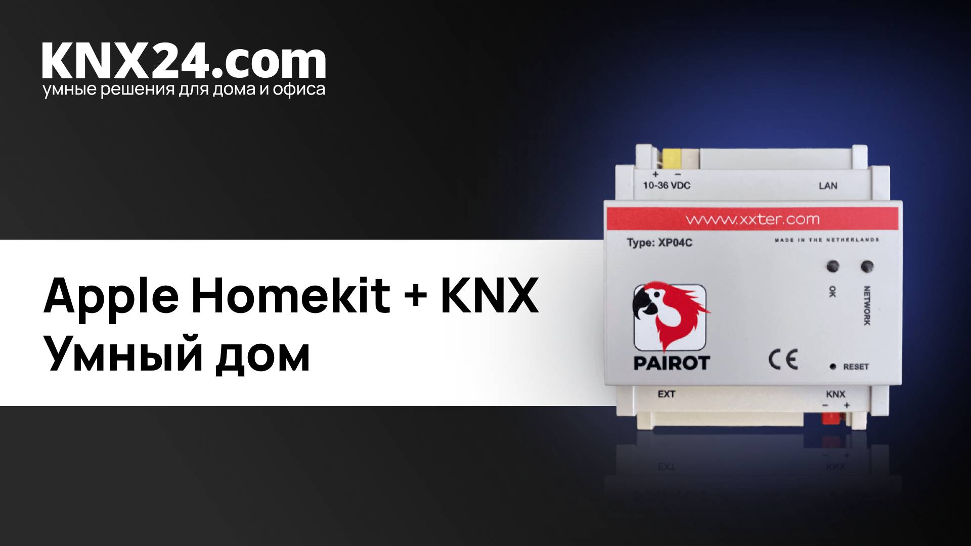 Управление умным домом с Айфона. ОБЗОР - XXTER XP04A-NL Pairot KNX SIRI