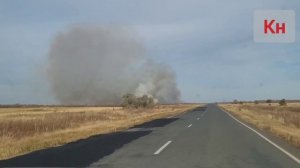 Лесной пожар за Локомотивным