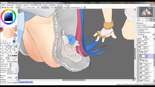 Paint Tool Sai Speedpaint - Panty & Stocking смотреть онлайн