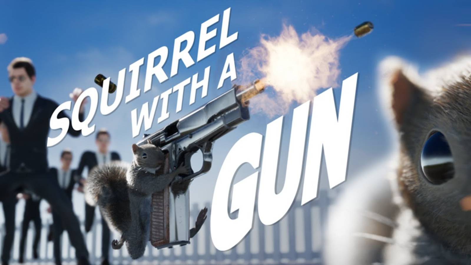 Squirrel With A Gun ➤ Геймплей основной компании. Собираем орехи и разбираемся со спецагентами.