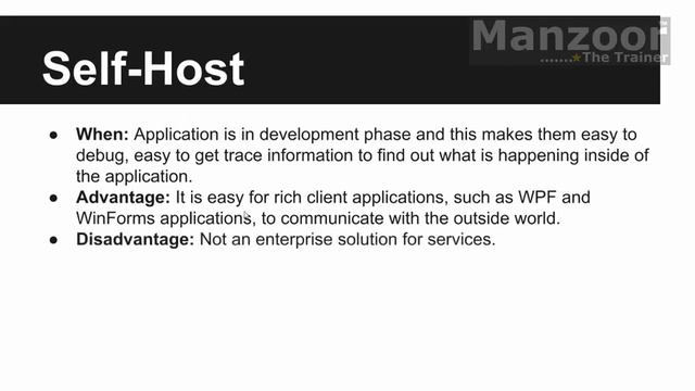 Understanding Self Host (WCF Part - 12)
