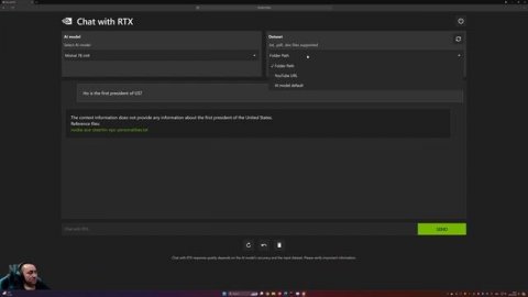 Nvidia Chat with RTX, запуск больших языковых моделей локально.
