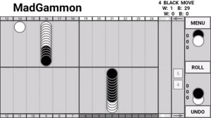 Madgammon game 59 sec demo