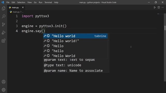Python can speak | text to speech | pyttsx3