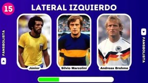 Arma Tu Equipo IDEAL Solo LEYENDAS | ELIGE UN JUGADOR PARA TU EQUIPO | Quiz FÚTBOL ⚽