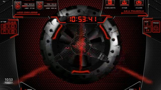 Alienware Red Theme + Rainmeter Hardware Theme/DarkGlass - смотреть ...