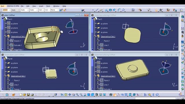 Tile Vertically | Working with multiple windows in catia